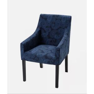 Ikea SAKARIAS Armchair COVER ONLY kvillsfors blue paisley 505.117.63 “Open Box”